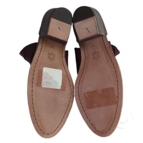 Free People Southern Cross Ankle Booties in Cordovan Burgundy Nwt Size 38/7.5US - Picture 9 of 11